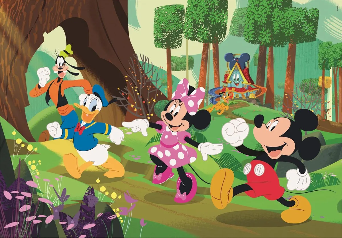 Clementoni Disney Mickey en Vrienden Puzzel 104 Stukjes - Multicolor