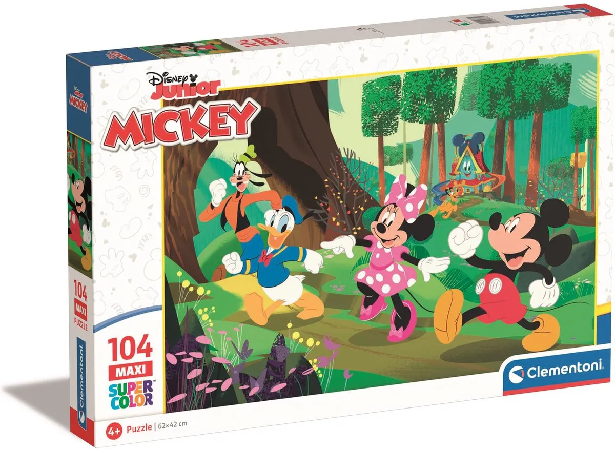 Clementoni Disney Mickey en Vrienden Puzzel 104 Stukjes