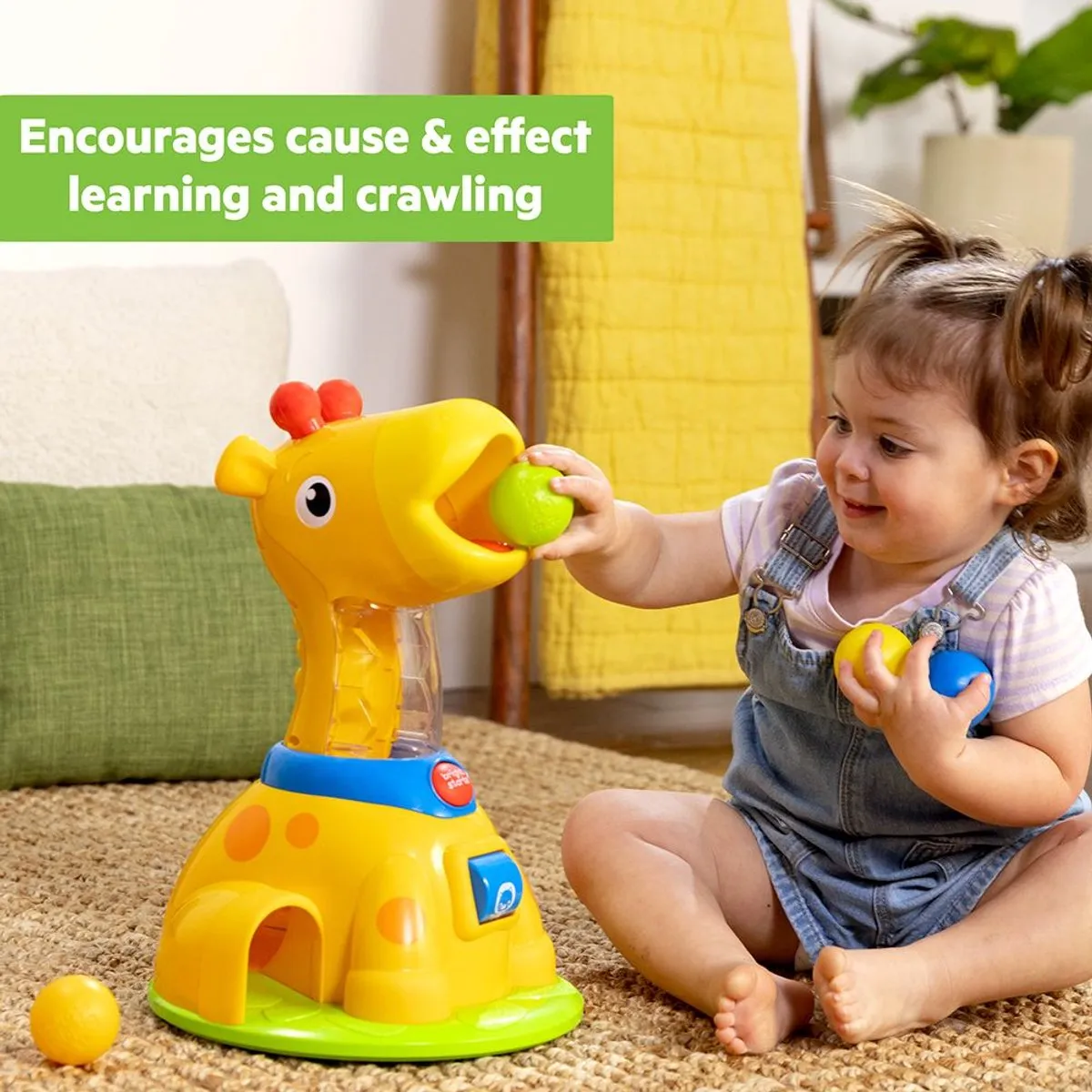 Bright Starts Baby Activity Spinnin' Spots Giraffe - Multicolor