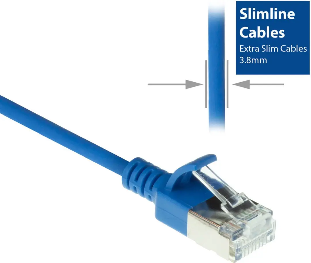 ACT Blauwe LSZH U/FTP CAT6A Patchkabel 10m - Snagless RJ45