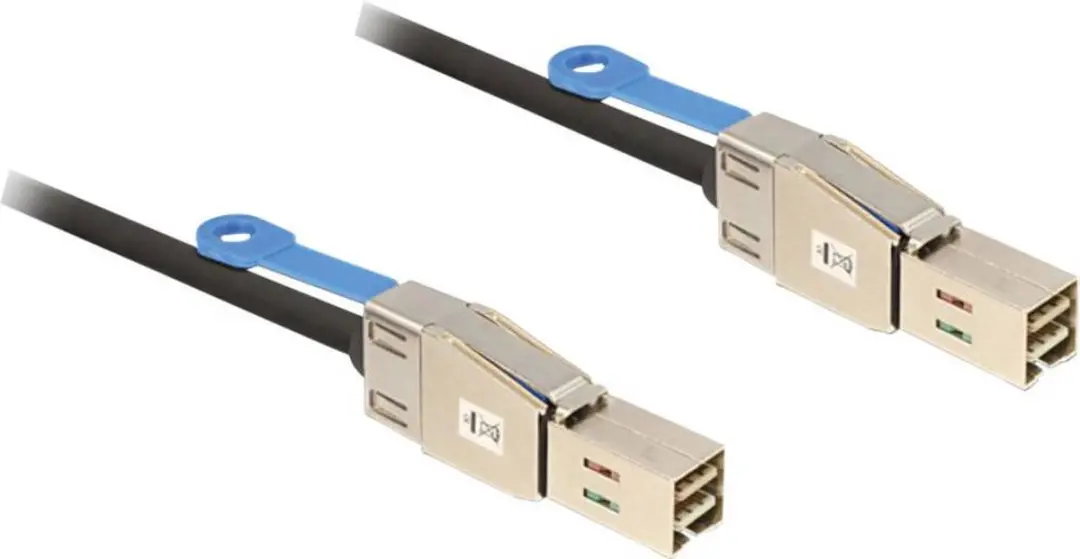 Delock Mini-SAS HD SFF-8644 Kabel 1m - Zwart
