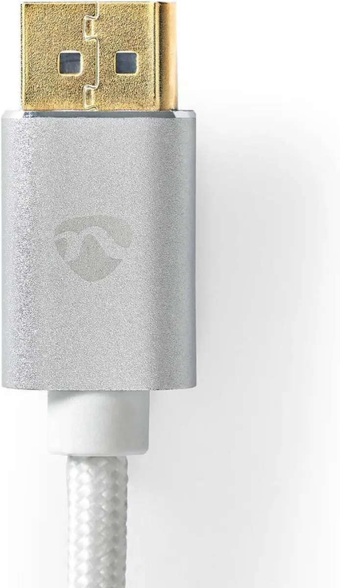 Nedis DisplayPort Kabel 8K@60Hz - 2m - Verguld - Zilver