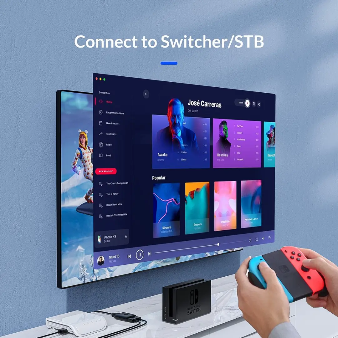 ORICO HDMI 2.0 Splitter Bi-directioneel ORI-HS2-A1-BK - Zwart