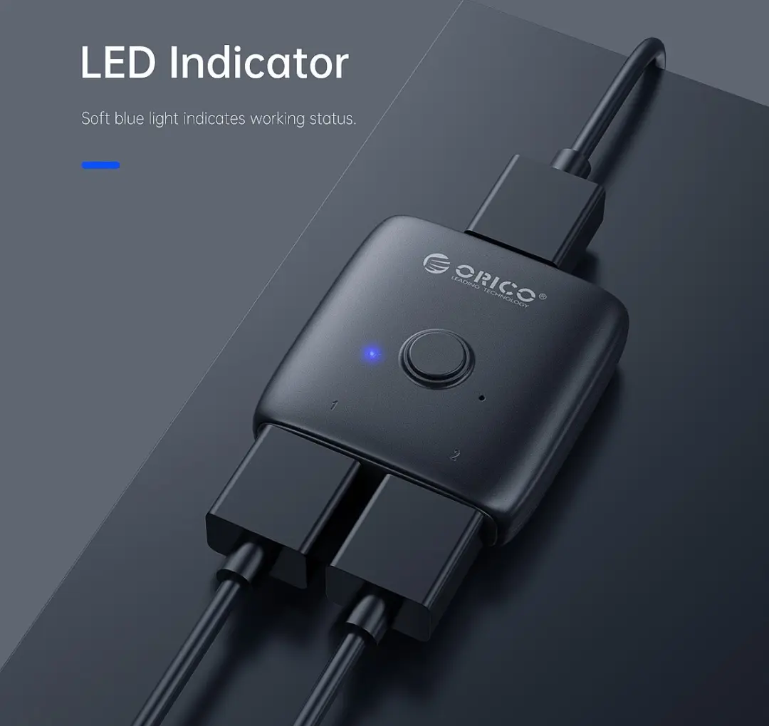 ORICO HDMI 2.0 Splitter Bi-directioneel ORI-HS2-A1-BK - Zwart