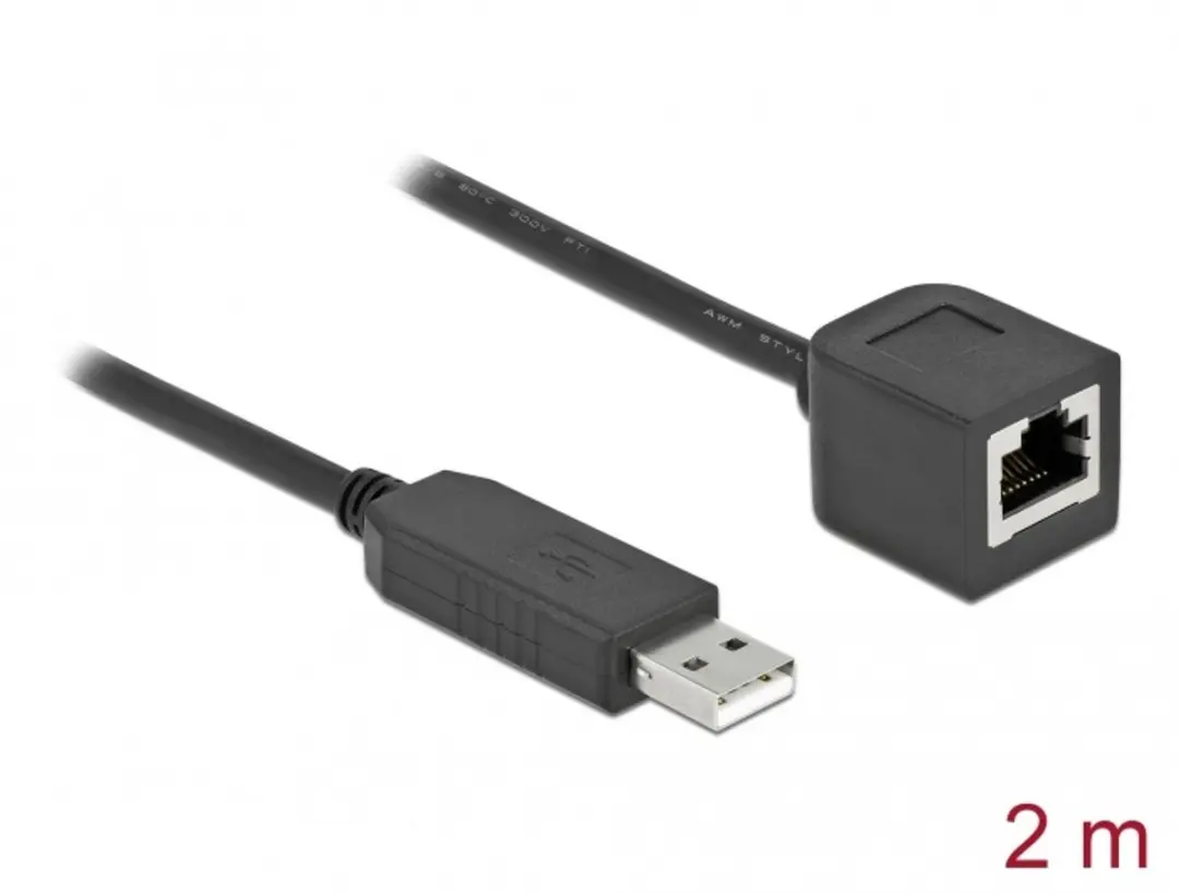 Delock USB 2.0 naar RS-232 RJ45 Kabel 2m