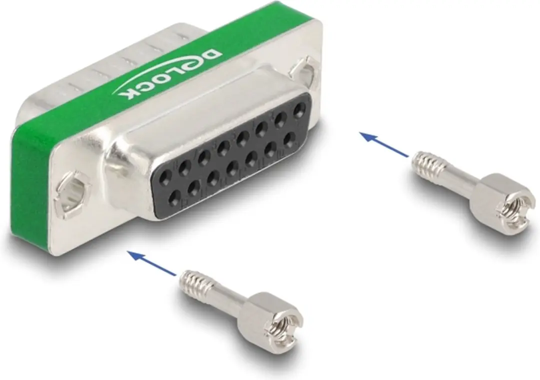 Delock RF/EMI Suppressiefilter D-Sub 15 M/F - Zilver