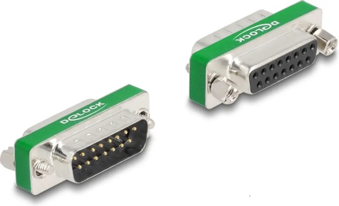 Delock RF/EMI Suppressiefilter D-Sub 15 M/F - Zilver