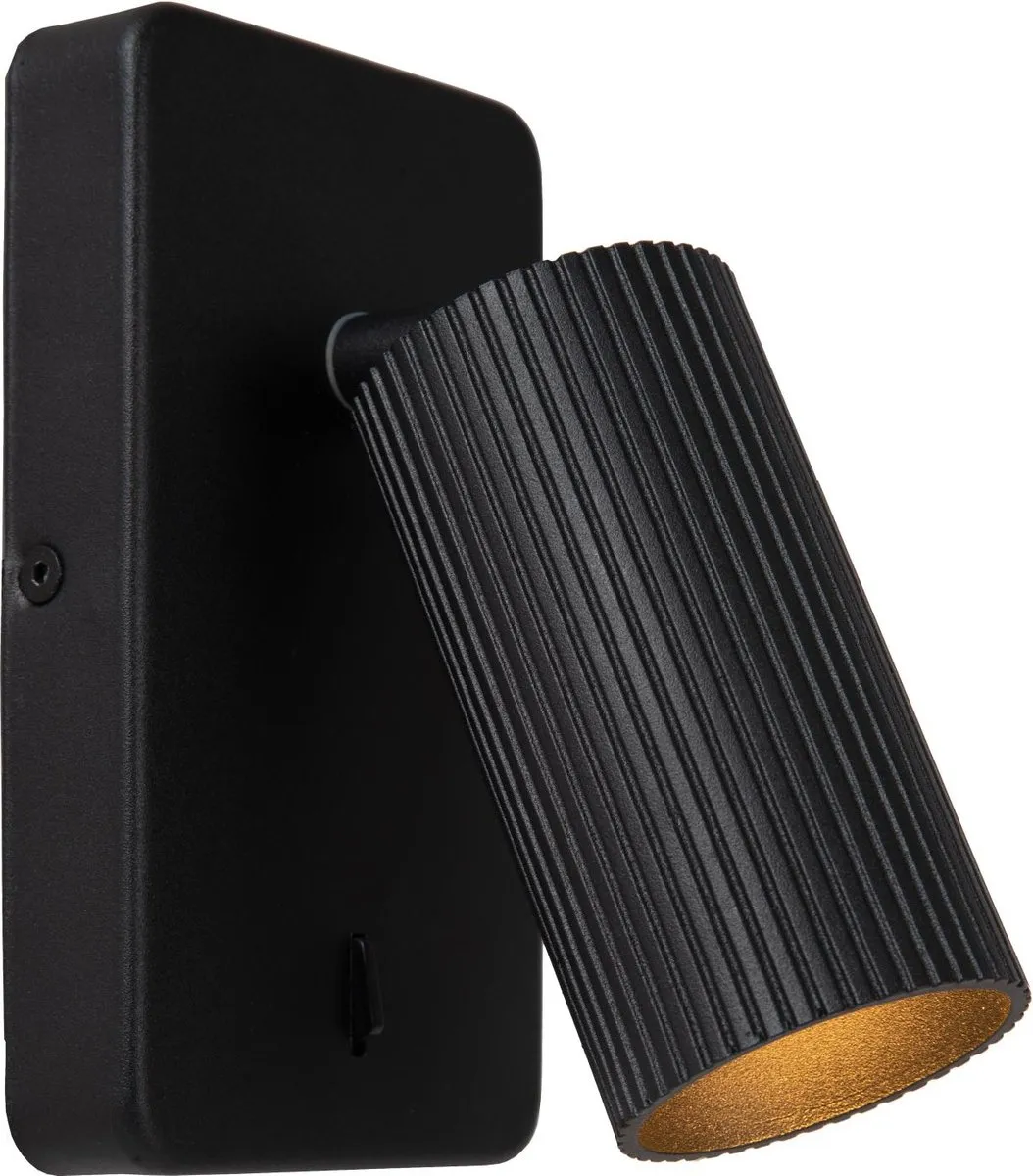Lucide CLUBS Bedlamp Wandlamp GU10 16cm - Zwart