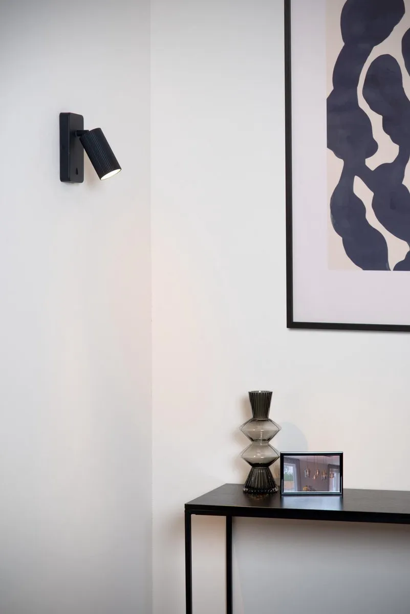 Lucide CLUBS Bedlamp Wandlamp GU10 16cm - Zwart