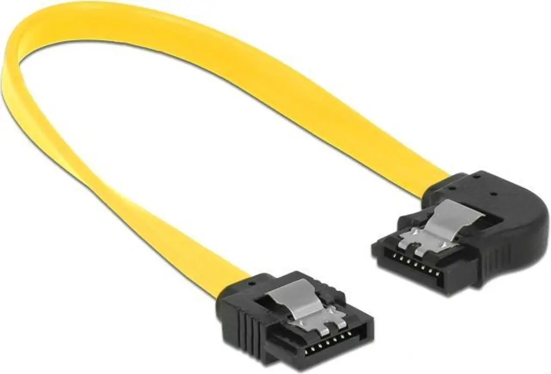 Delock SATA Datakabel 6 Gbit/s - Geel - 0,20m