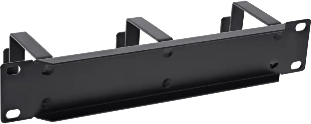 InLine 10 inch Blindpaneel 1U - 3 Kabelogen G-type - Zwart