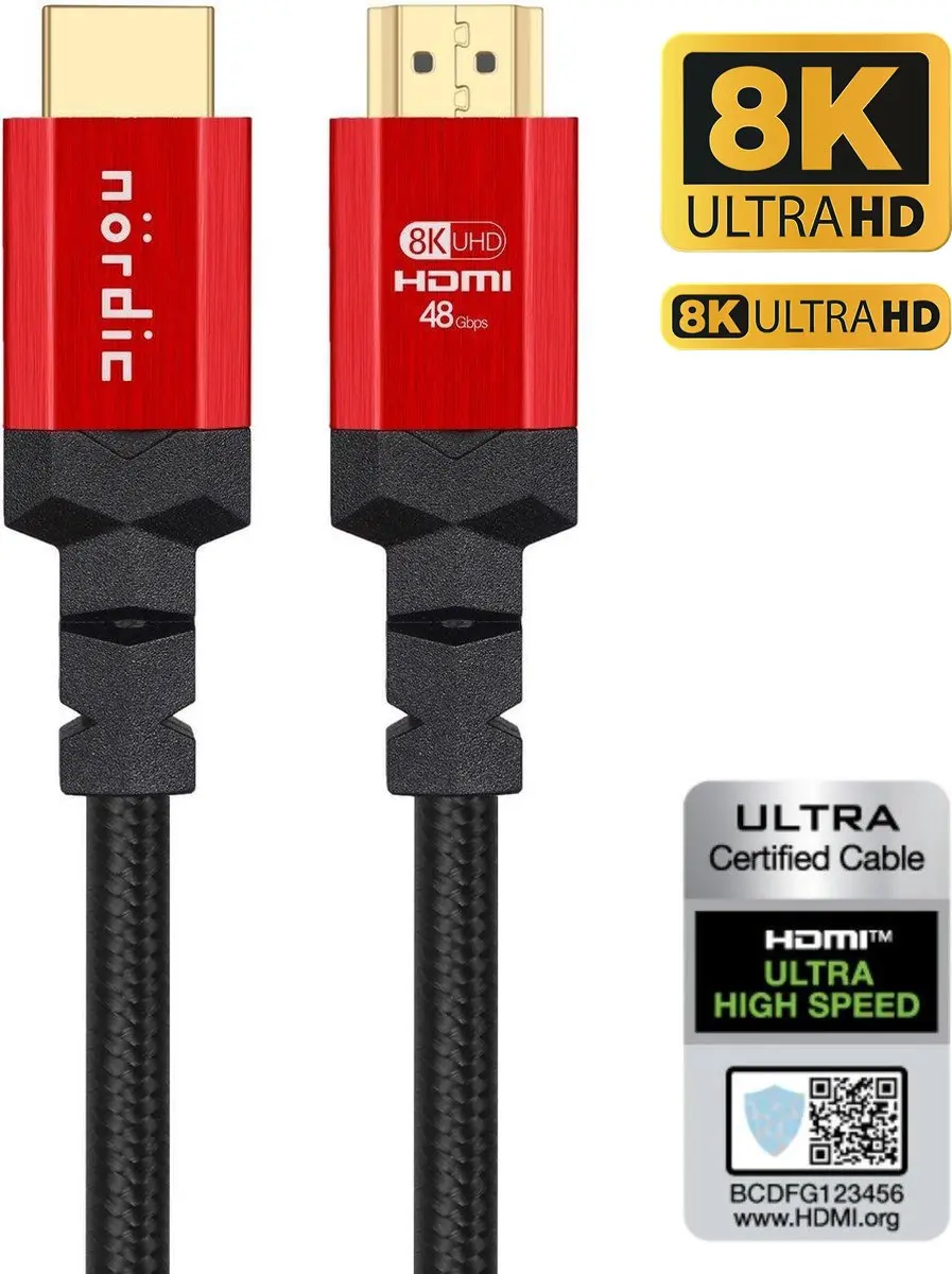 NÖRDIC HDMI-N1023 HDMI 2.1 Kabel 8K 60Hz