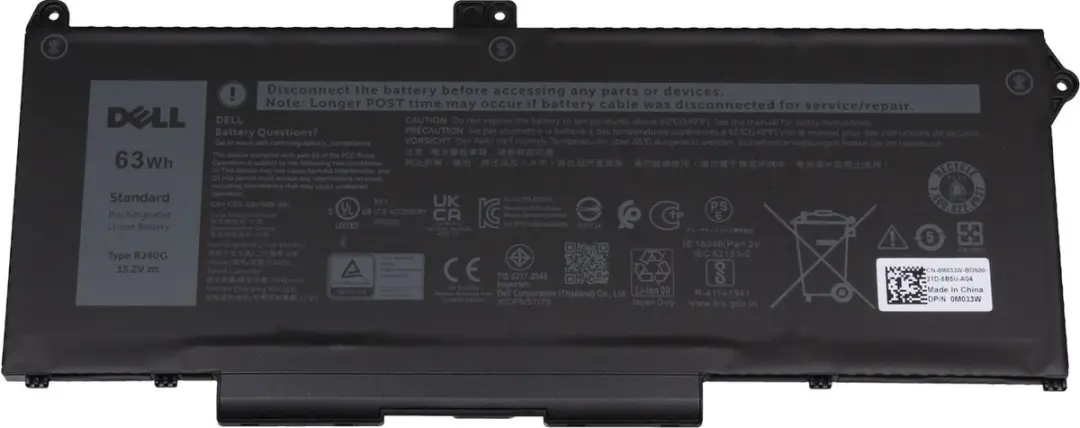 Dell 0RJ40G Batterij