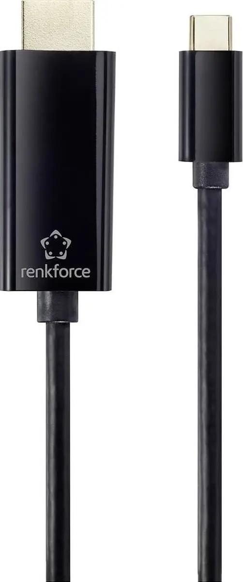 Renkforce USB-C naar HDMI Adapterkabel RF-4531590 - 0,5m - Zwart