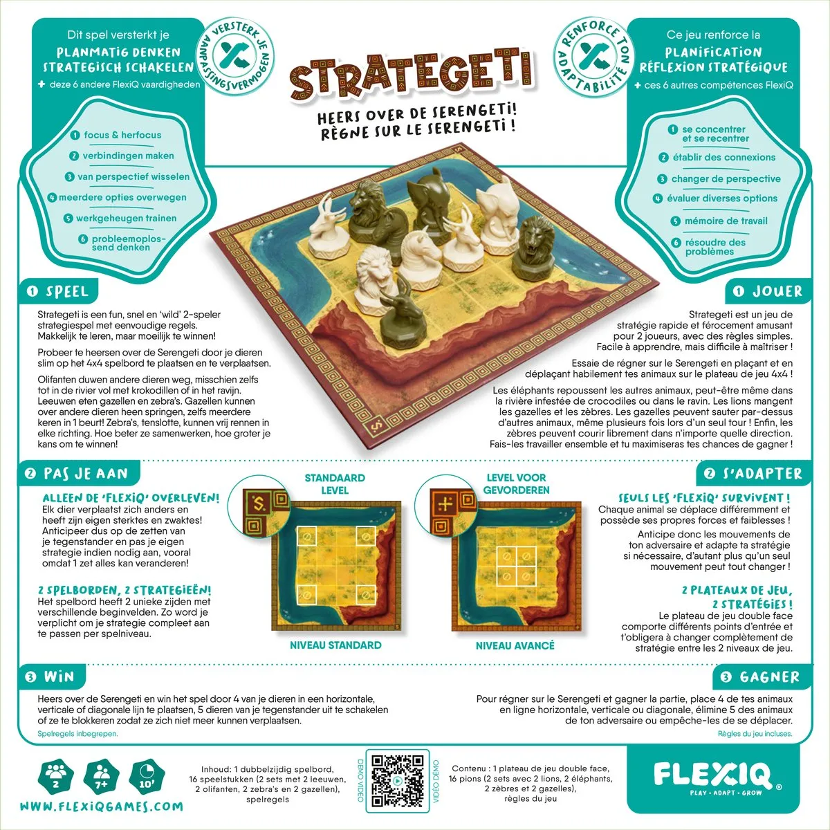 Asmodee Strategeti FlexIQ Strategisch Bordspel - 2 Spelers