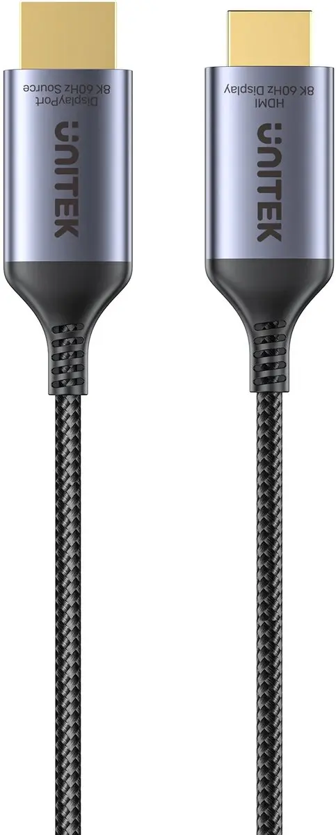 Unitek V1610A01 DisplayPort naar HDMI Adapter 1,8m - Donkergrijs
