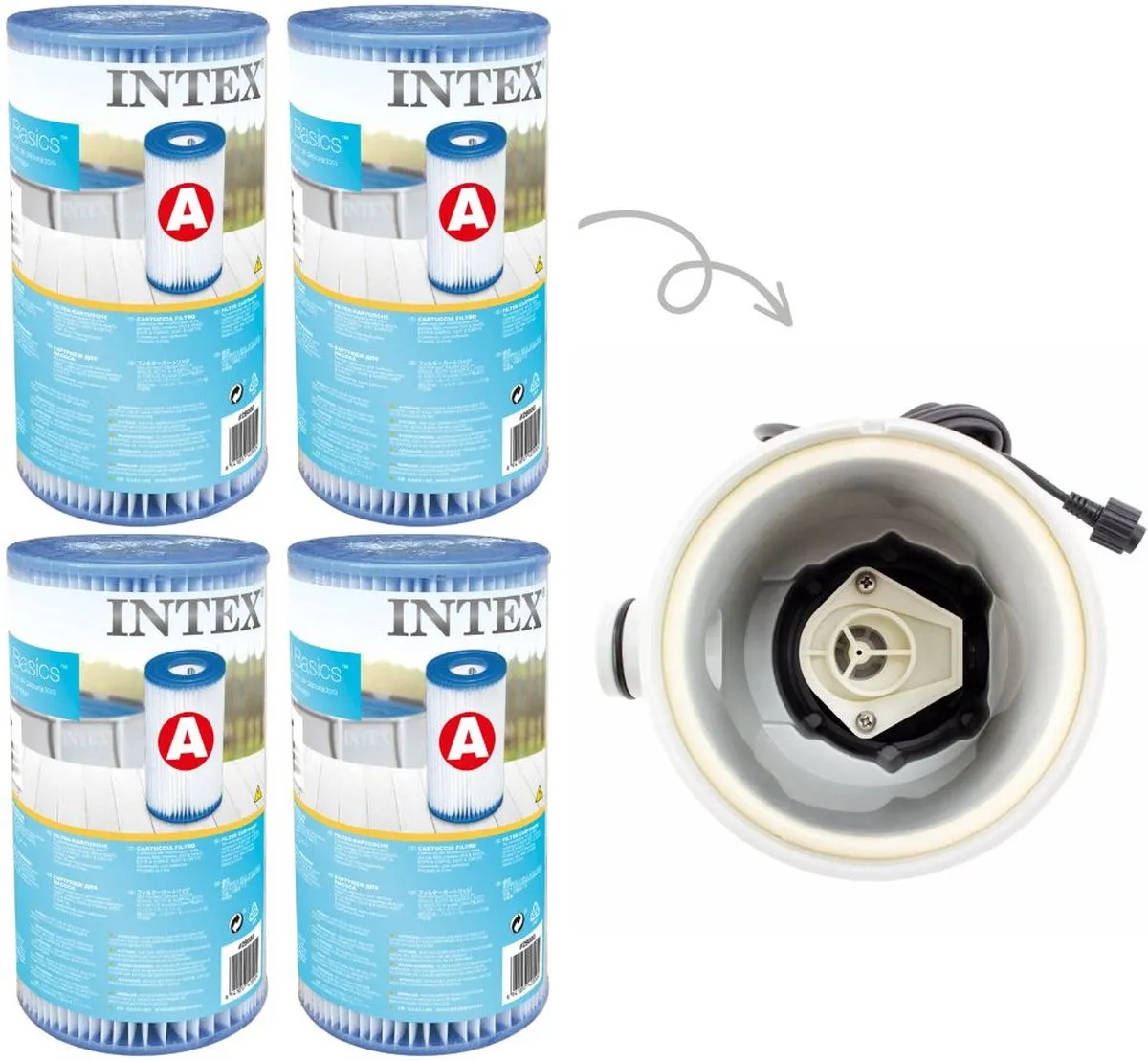 Intex GKD A Filters 2271L - 4 Stuks