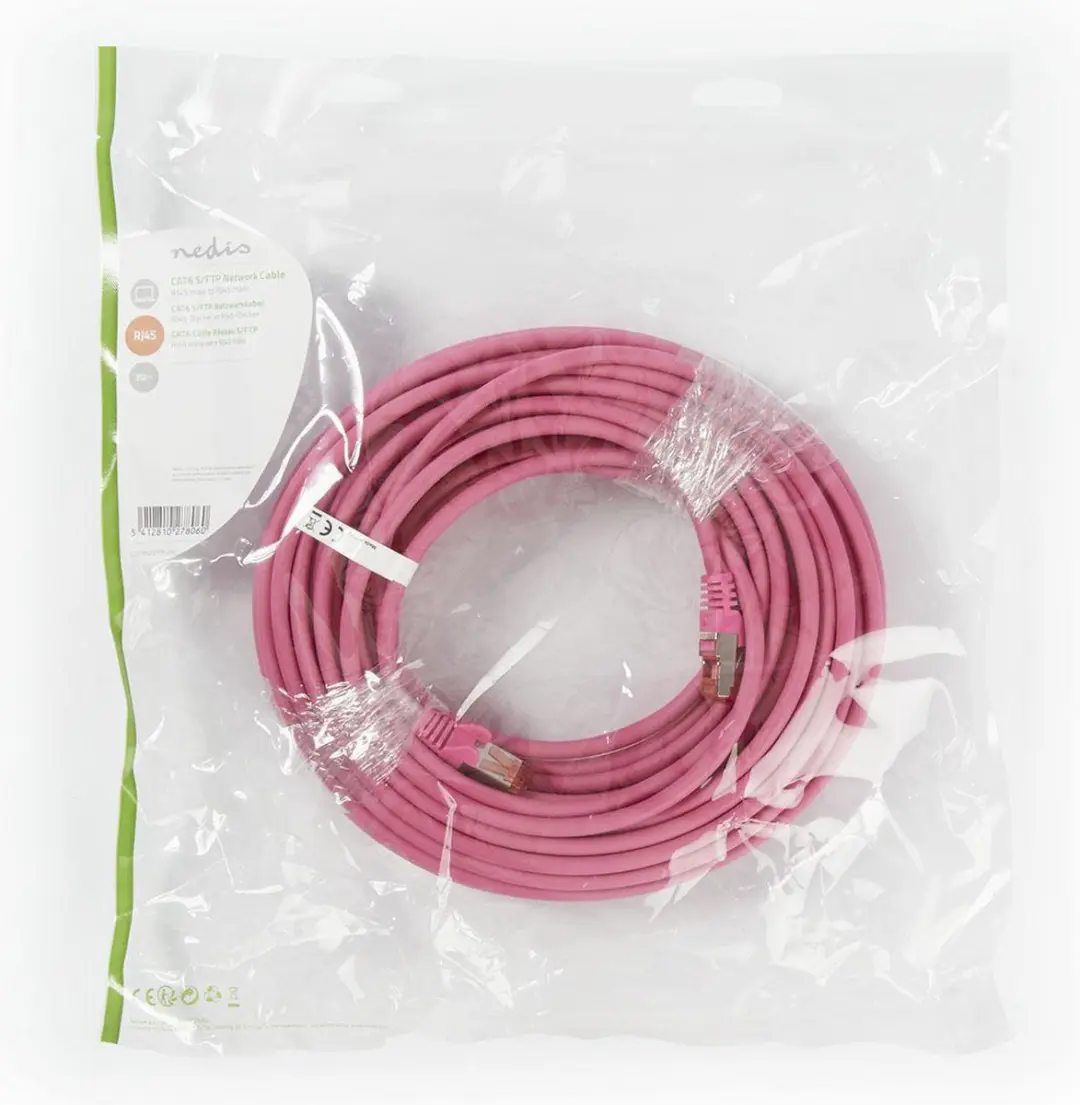 Nedis CAT6 Netwerkkabel CCGP85221PK200 - 20m - Roze