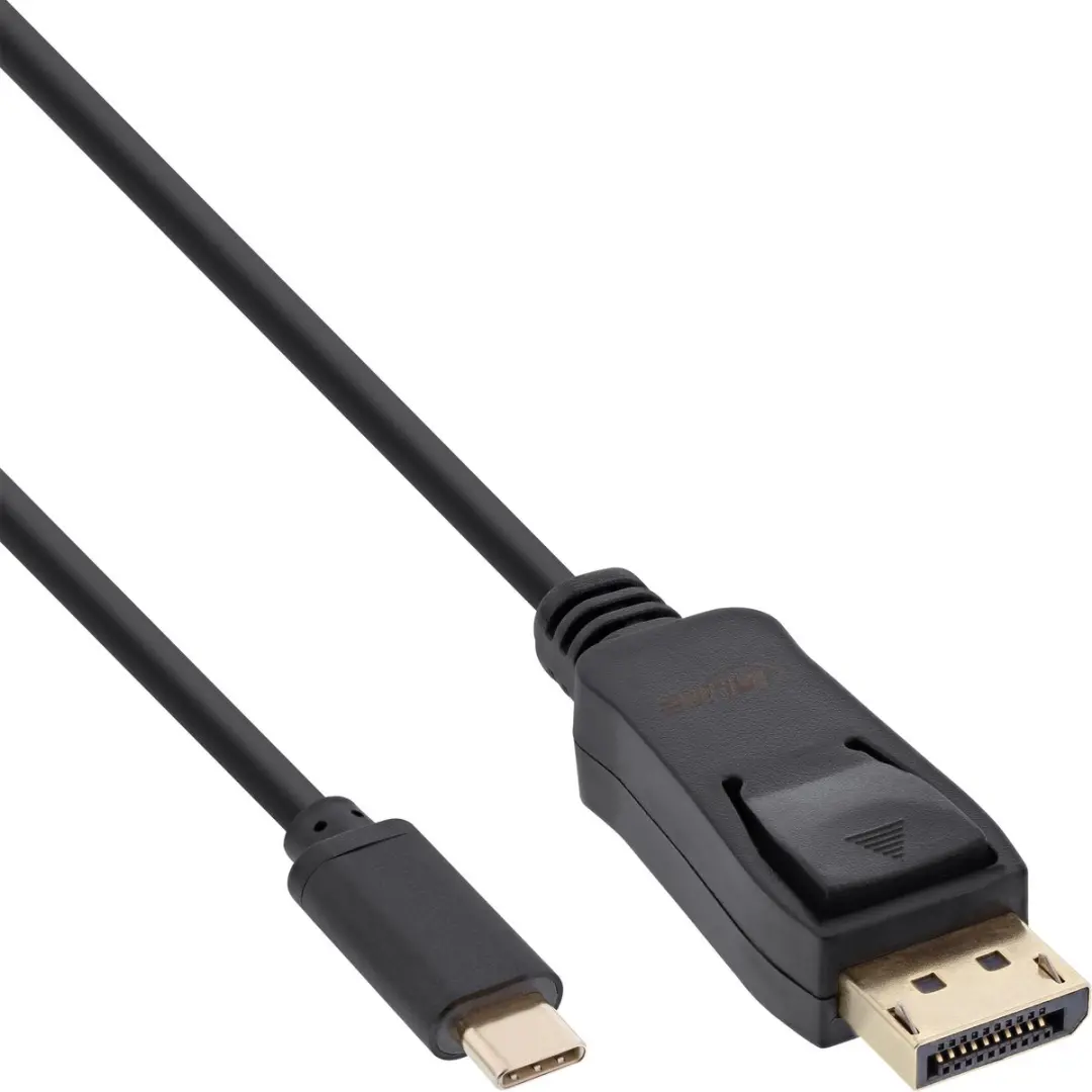 InLine USB-C naar DisplayPort Kabel 1m - Zwart