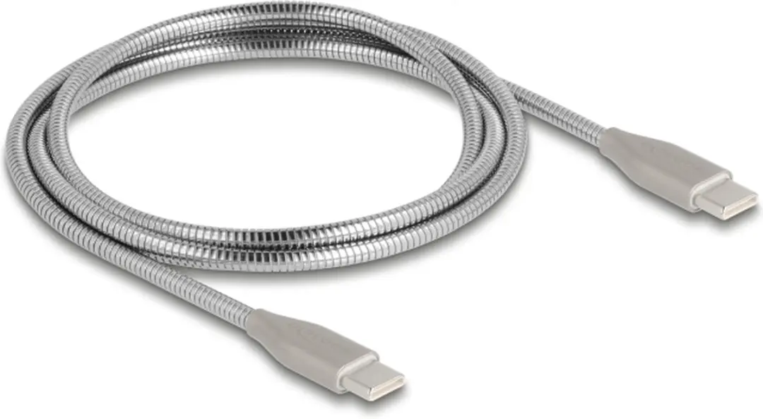 Delock USB-C Kabel 60W 1m - Zilver