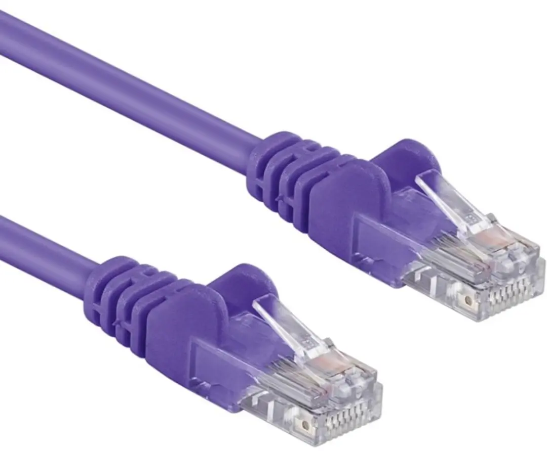 ACT Paarse U/UTP CAT6A Patchkabel 2m - Snagless RJ45