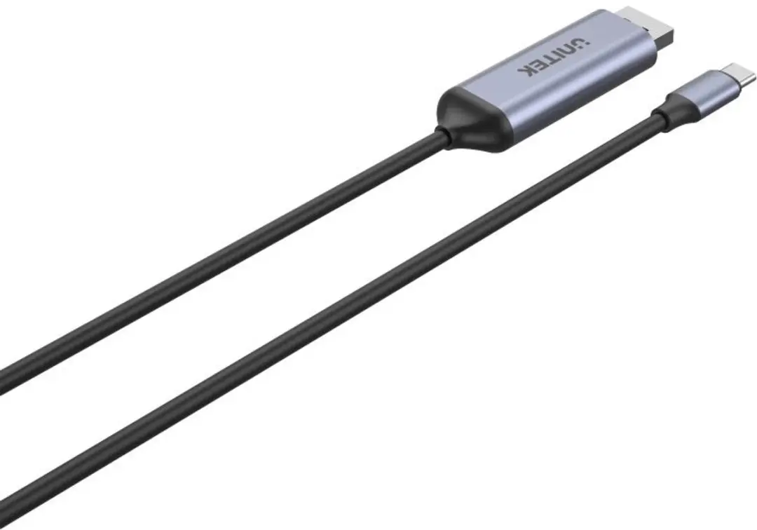 Unitek V1423C USB-C naar DisplayPort Kabel 1,8m - Grijs