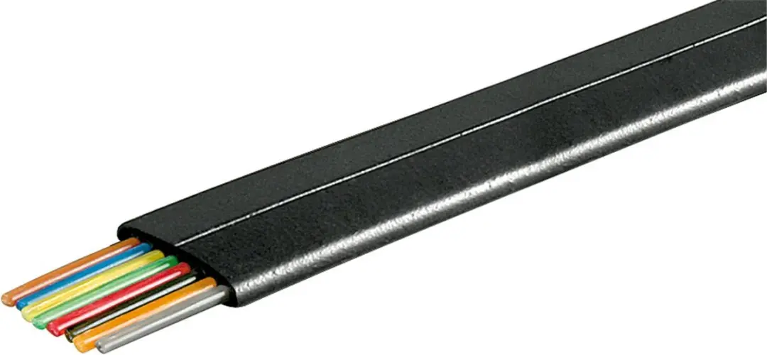 Goobay Telefoonkabel 8-aderig CCA AWG28 - 100m - Zwart