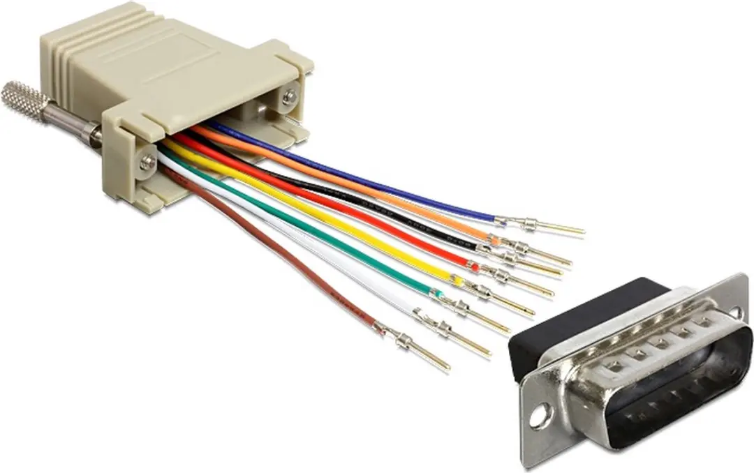 Delock Gameport Adapter 15-pins SUB-D naar RJ45