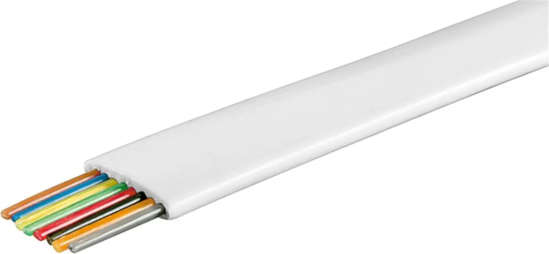 Goobay Telefoonkabel 8-aderig CCA AWG28 - 100m - Wit