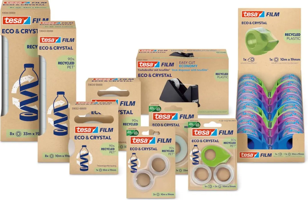 Tesa ECO & CRYSTAL 10mX19mm Transparant - 2 Rollen - afbeelding 6 van 6