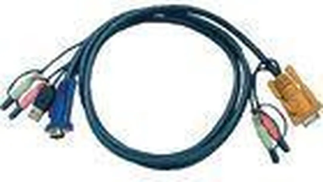 Aten 2L-5305U KVM Kabel VGA/USB/Audio - 5m - Meerkleurig