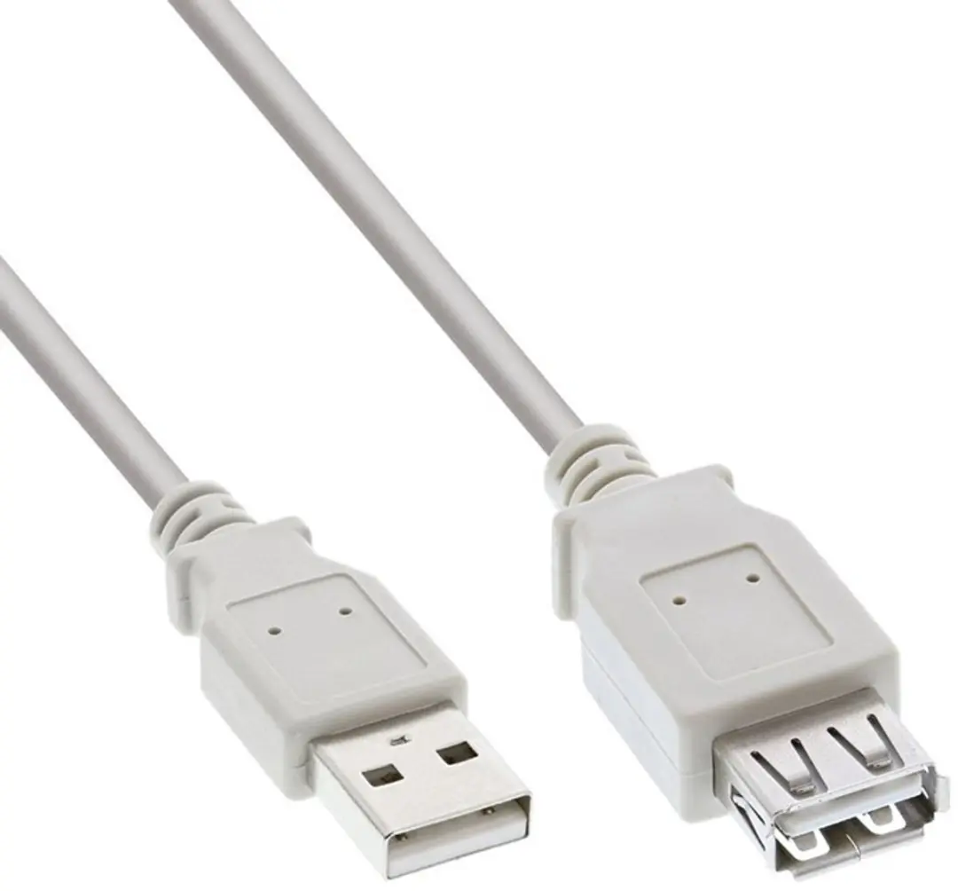 Logilink M-Cab USB 2.0 Extensiekabel 1.8m - Grijs