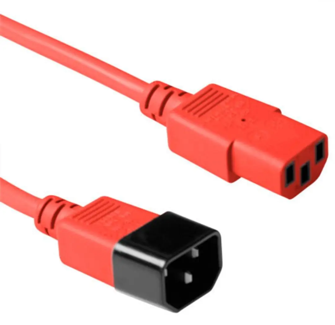 ACT AK5429 Netsnoer C13-C14 Rood 5m