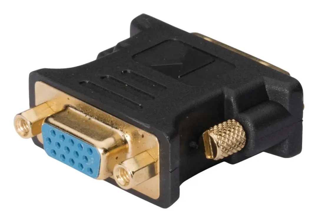 Konig DVI-I naar VGA Adapter - Antraciet