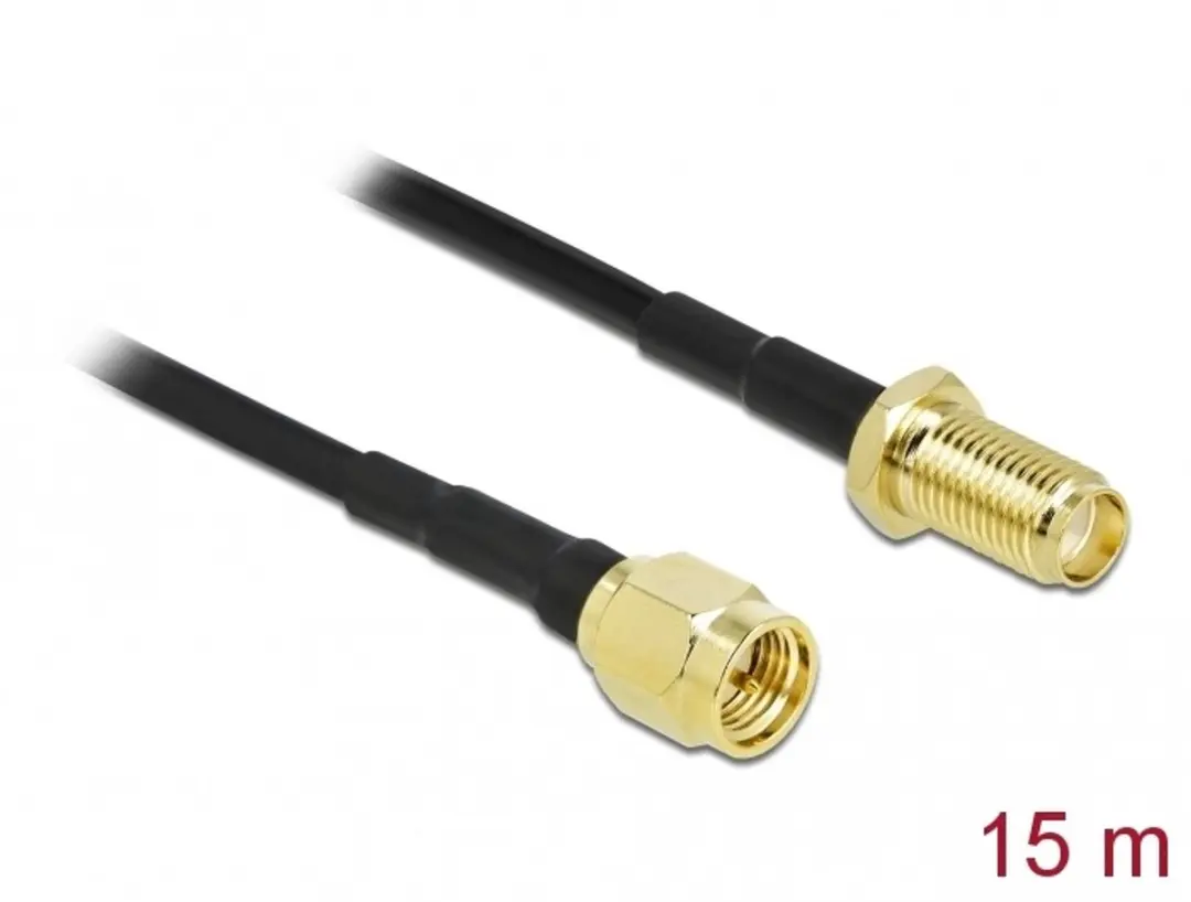 Delock SMA-SMA Antennekabel LMR/CFD100 15m