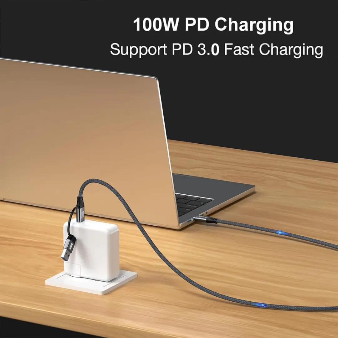 Equip 128431 USB 3.2 Gen 2x2 Kabel 1m USB-A naar USB-C - Zwart
