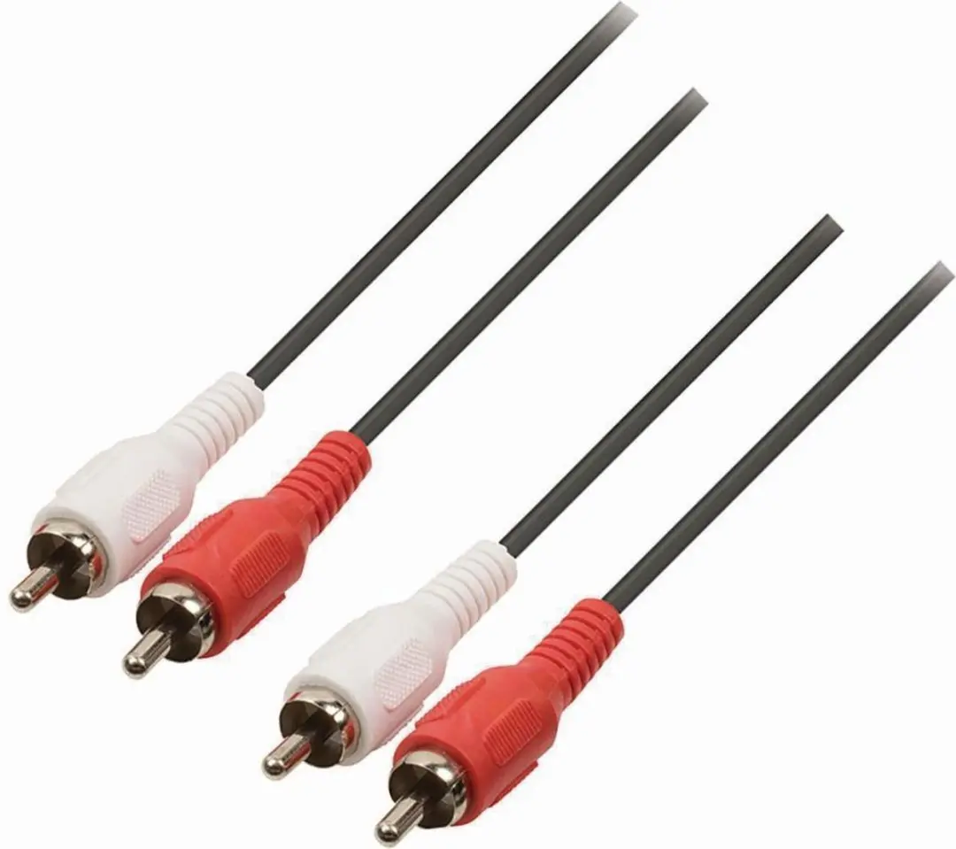Nedis Stereo-Audiokabel CAGP24200BK20 - 2x RCA Male - 2m - Zwart