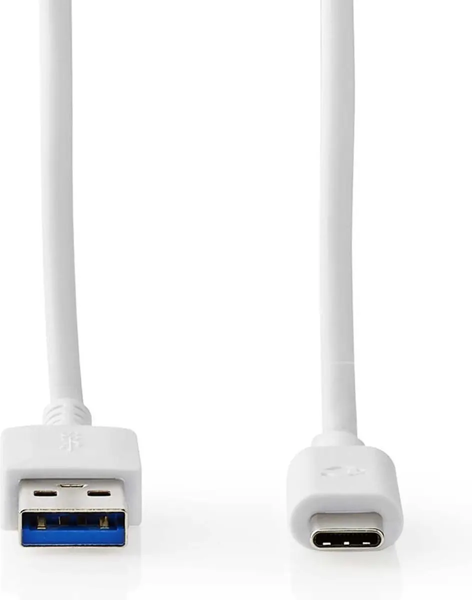 Nedis USB 3.2 Gen 2 USB-A naar USB-C Kabel 60W 1m - Wit