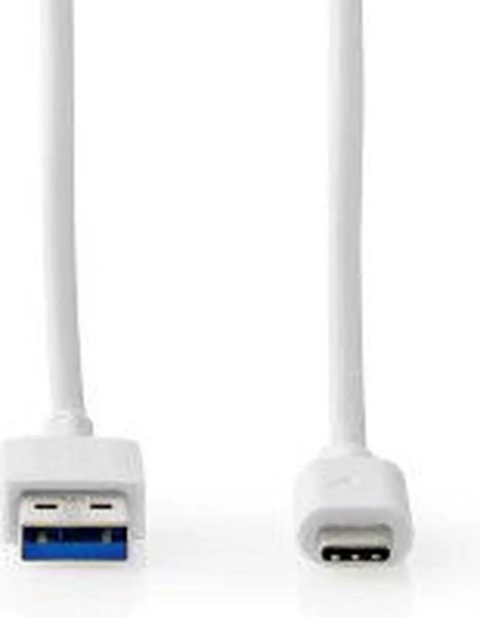 Nedis USB 3.2 Gen 2 USB-A naar USB-C Kabel 60W 1m - Wit