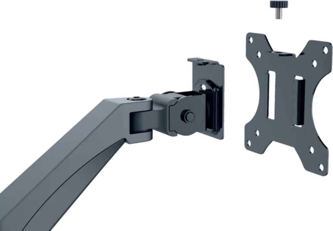 Leitz Ergo Ruimtebesparende Monitorarm 65370089 - 2 Schermen - 32" & 9kg - Donkergrijs
