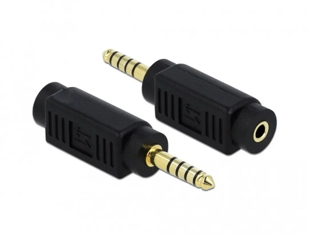 Delock 4.4mm naar 3.5mm Adapter - Zwart