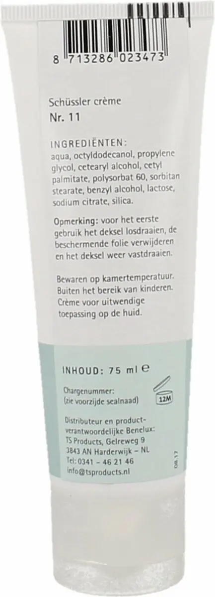 Pfluger Schüssler Zouten Crème nr. 11 Silicea D4 75ml