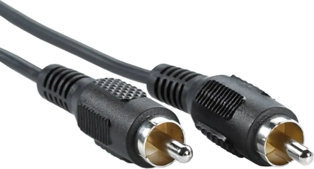 Value Cinch-aansluitkabel M/M 10m - Zwart