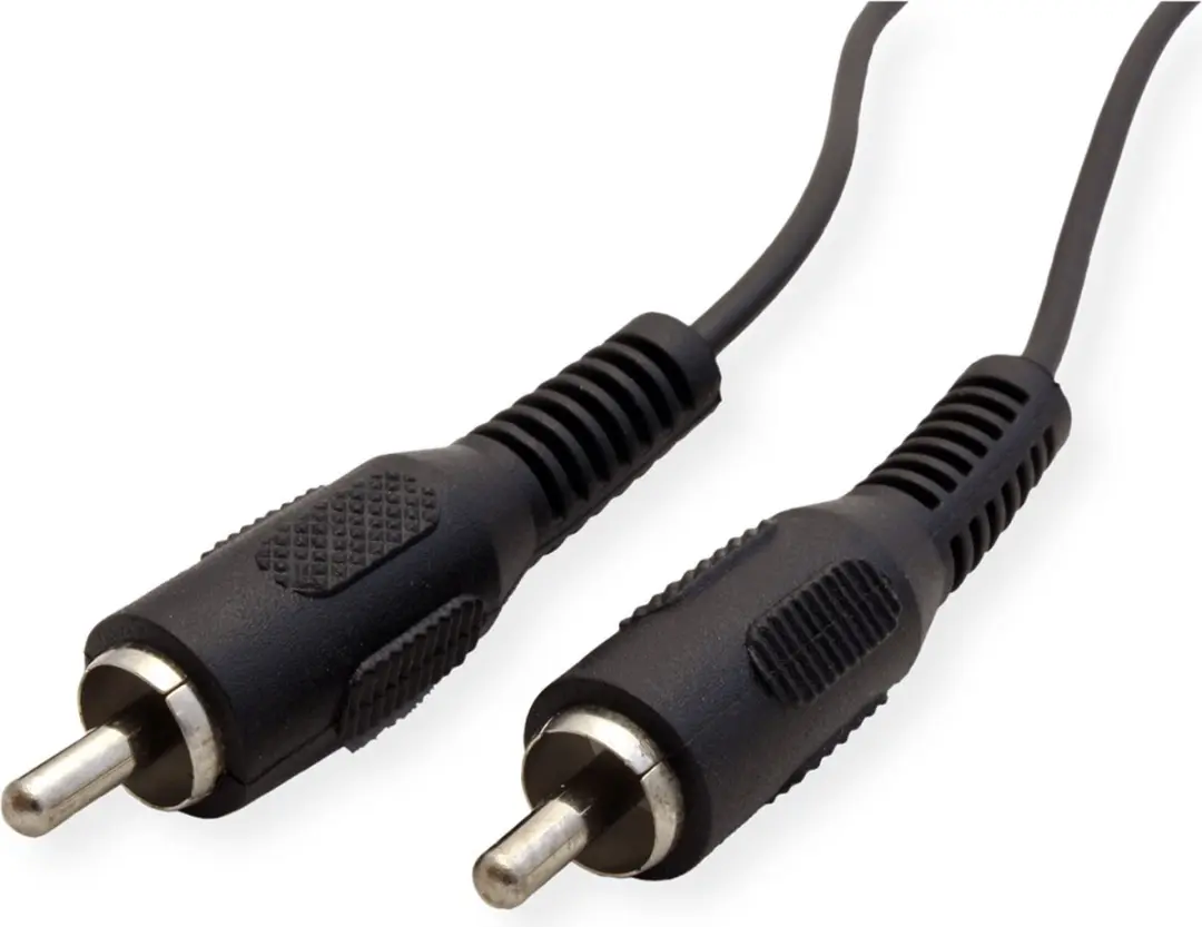 Value Cinch-aansluitkabel M/M 10m - Zwart