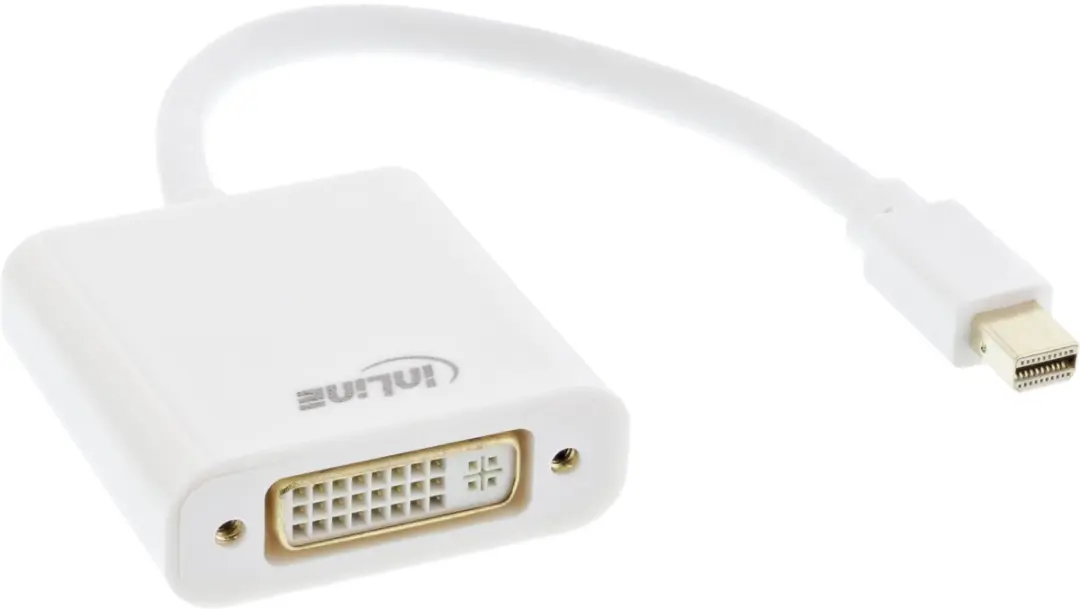 InLine Mini DisplayPort naar DVI Adapter Wit