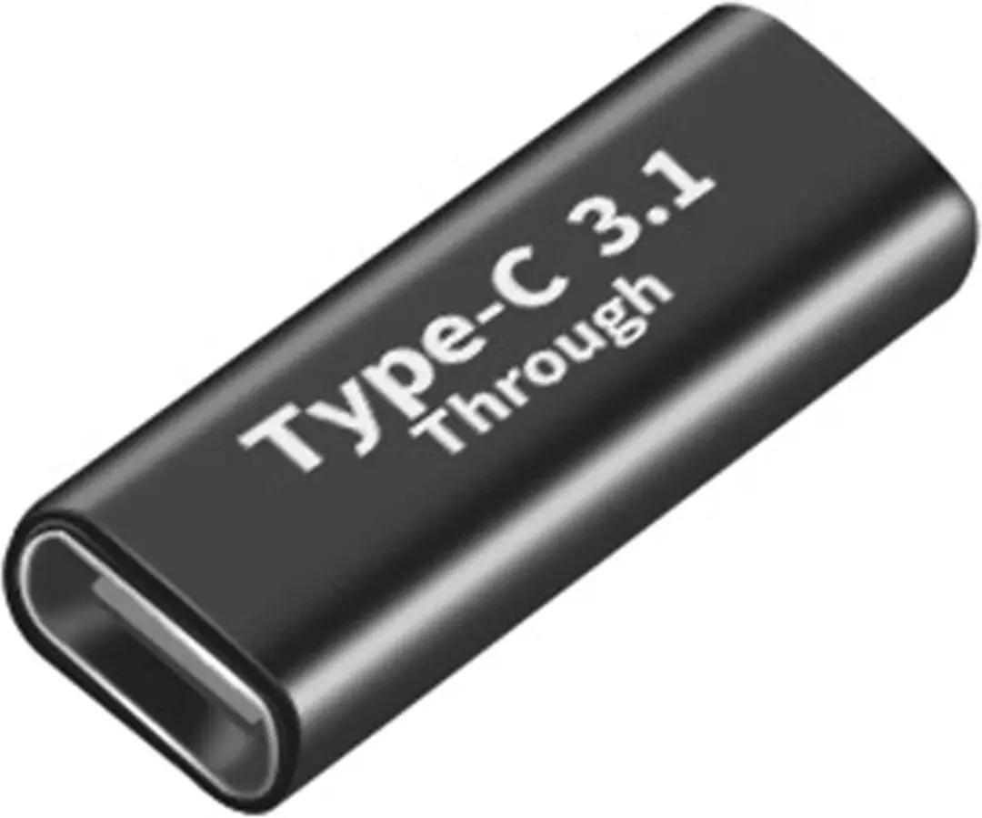 NÖRDIC USBC-FF USB-C Adapter - Vrouwelijk naar Vrouwelijk - Zwart