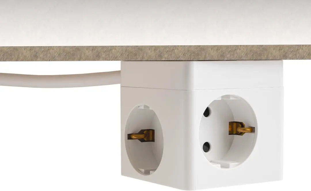 Delock Extension Socket Cube 3-Weg 20W USB PD - Wit