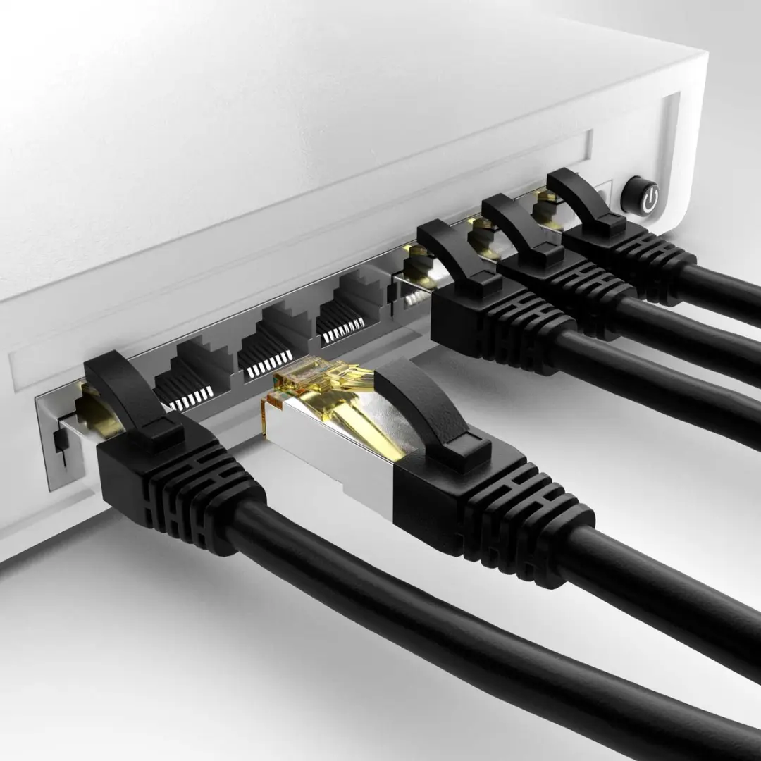 Goobay CAT 6A Netwerkkabel S/FTP Zwart