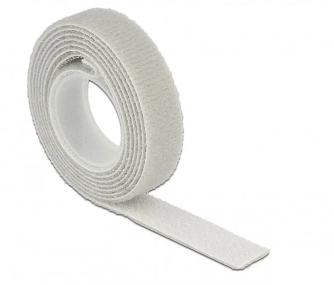 Delock Klittenband Rol 13mm Grijs