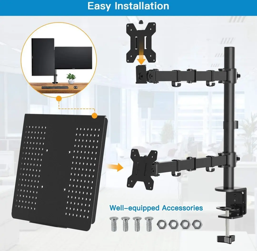 NÖRDIC MM10 Monitor & Laptop Houder 13-27" - Zwart